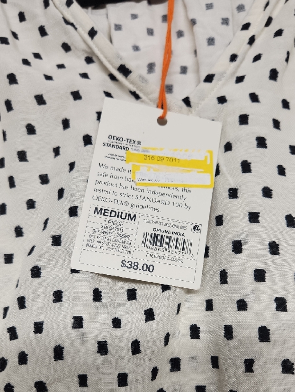 Knox Rose Off White Vneck Dress. SIZE M. 0066 - Picture 3 of 7